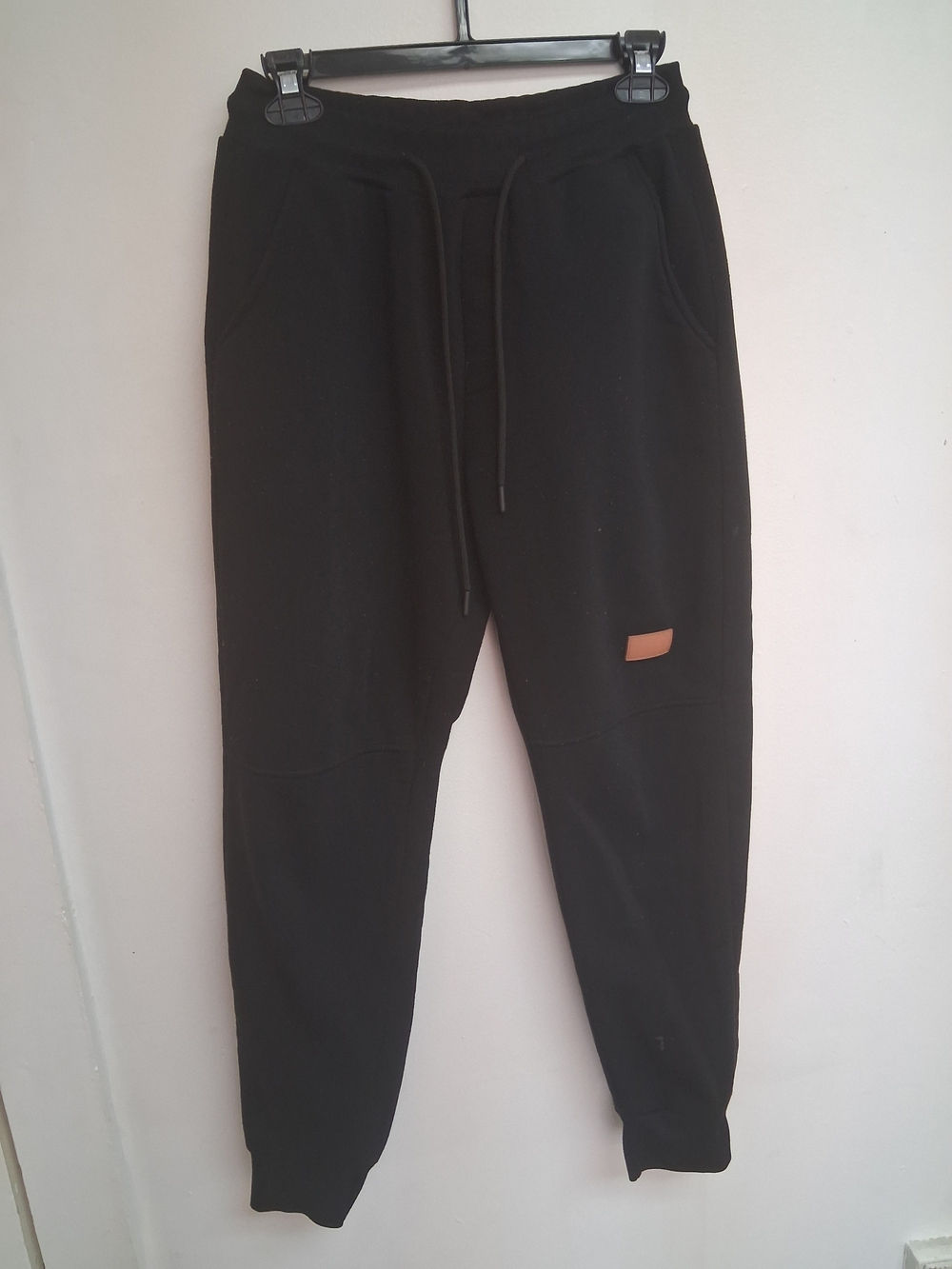 Men's Black Jogger Sweatpants - Casual Drawstring Trousers